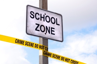 school-crime-scene